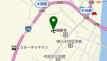 海善寺の地図画像