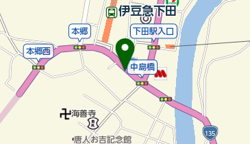 うすたけ下田店の地図画像