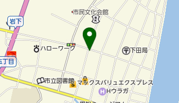 洋服のハマオカの地図画像