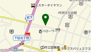 三田理容室の地図画像