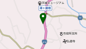 川田理容店の地図画像