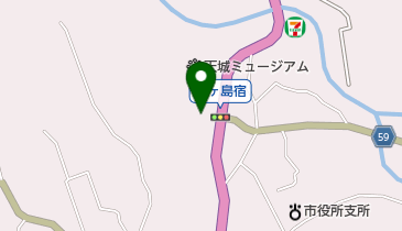 丸岩安藤わさび店の地図画像