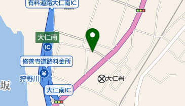 オオヒト理容の地図画像