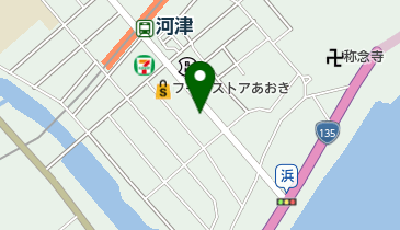 河津浜区公民館の地図画像