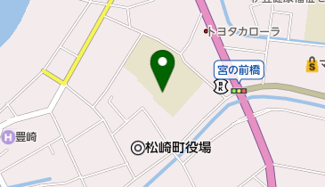 松崎町役場 児童館の地図画像