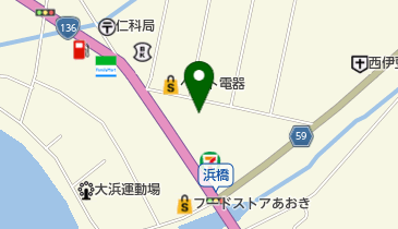 西伊豆町立仁科保育園の地図画像