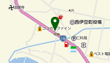 平馬洋品店の地図画像