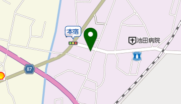 本宿公民館の地図画像