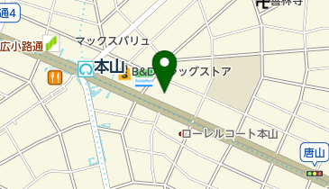株式会社白洋舎 本山営業所の地図画像