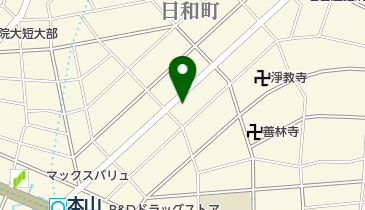 有限会社中川ランドリー 本山店の地図画像