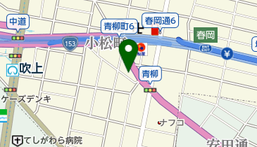 青柳時計店の地図画像
