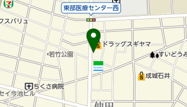 パウダー美容室の地図画像