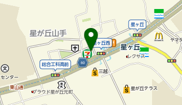 メガネの和光 星ヶ丘店の地図画像