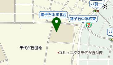 猪子石地域スポーツセンターの地図画像