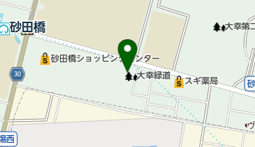 砂田橋会館の地図画像