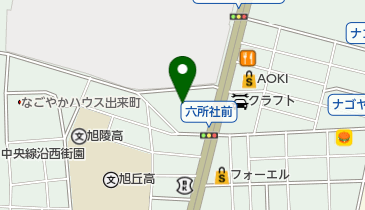 宗教法人六所神社の地図画像