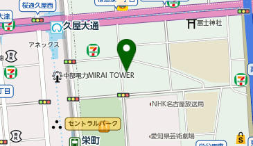 モイスティーヌ栄サロンの地図画像