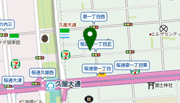大名古屋洋服店の地図画像