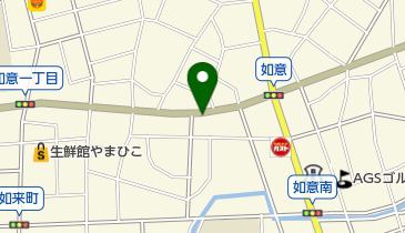 服部電器如意店の地図画像