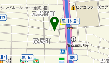 さんわ呉服店黒川本通の地図画像