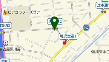 タナカ美容室の地図画像