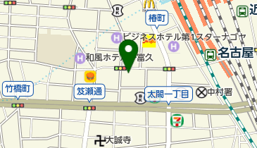 中部ゴルフ練習場連盟の地図画像