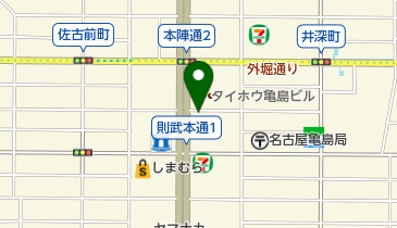 亀島ゴルフセンターの地図画像