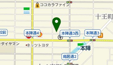 本陣ゴルフ練習場の地図画像