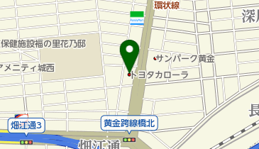 トヨタカローラ愛知株式会社 黄金店の地図画像