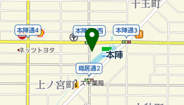 米屋の手づくりおにぎり多司 本陣店の地図画像