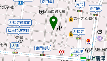 占い館未来 大須店の地図画像