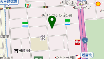 占いのしおりの地図画像