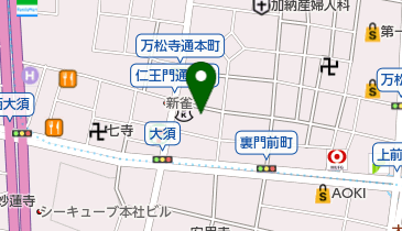 大須コミュニティセンターの地図画像