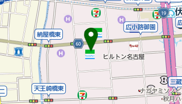 ダンススタジオソワールの地図画像