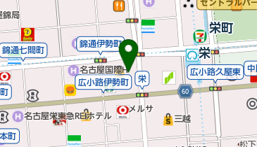 財団法人民族衣裳文化普及協会 栄教室の地図画像