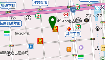愛知県紙商組合の地図画像
