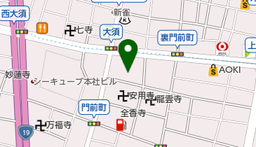 三宝大荒神天寧寺の地図画像