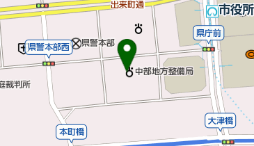 人事院 中部事務局の地図画像