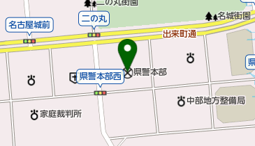 中部管区警察局の地図画像