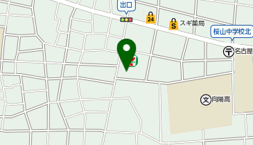 ハッシュギターショップの地図画像