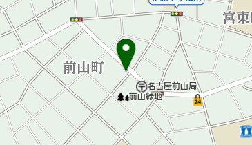 メナード化粧品川原通代行店の地図画像