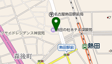 若竹美容室の地図画像