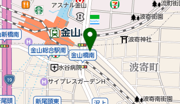 富国生命保険相互会社名古屋支社 金山営業所の地図画像