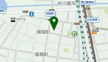 ヨコイ額縁の地図画像