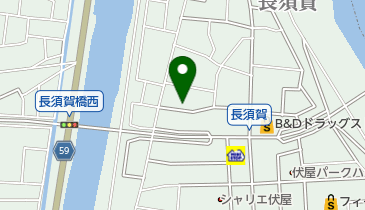 椎の木岩盤浴の地図画像