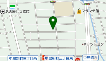 カットサロン髪チェン時の地図画像