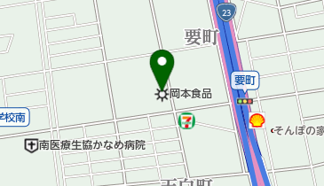 岡本食品株式会社の地図画像