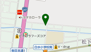 白水コミュニティセンターの地図画像