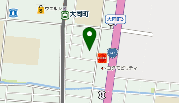 大同高校 体育館の地図画像