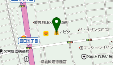 クリーニングのサンワの地図画像